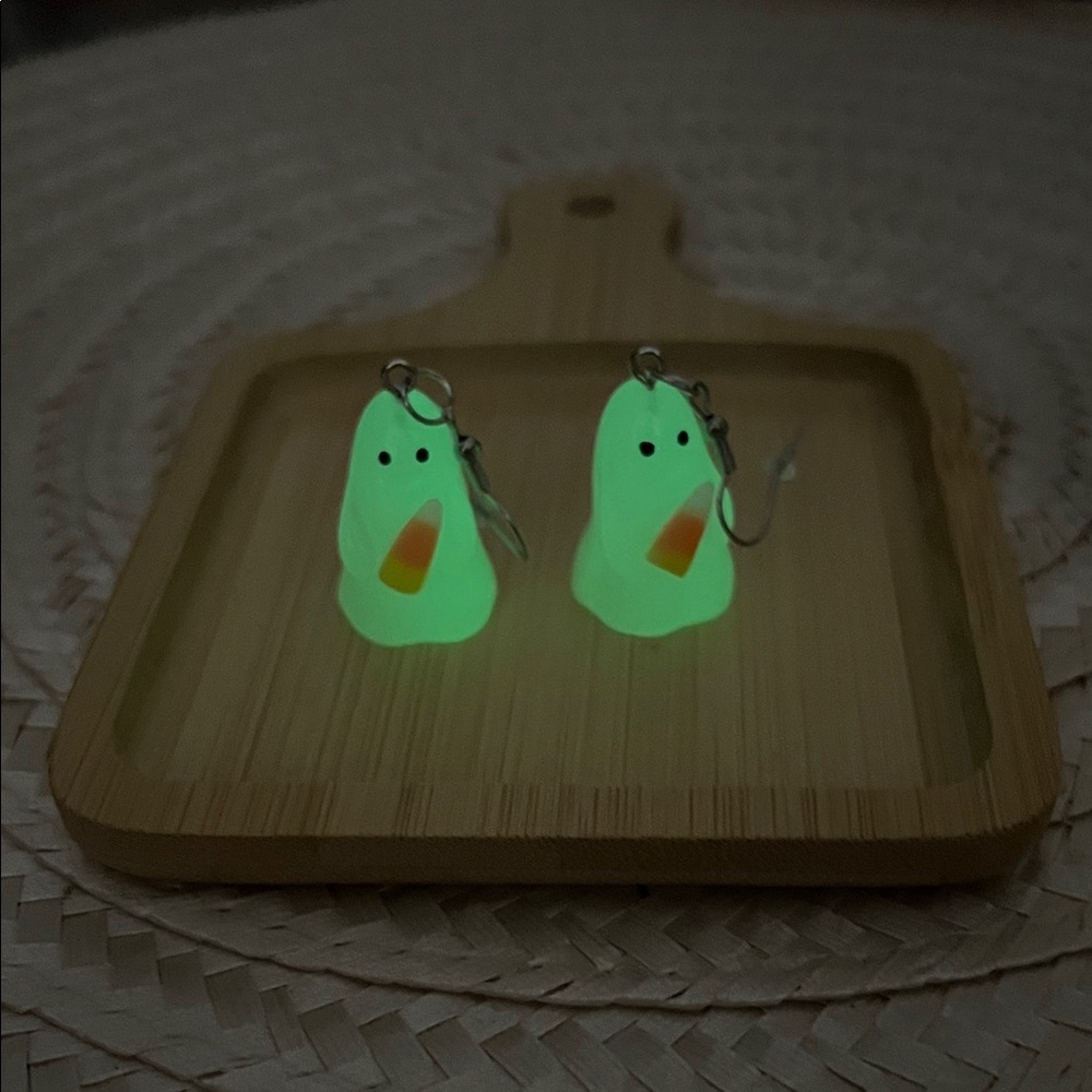 Glow-in-the-Dark Ghost Earrings